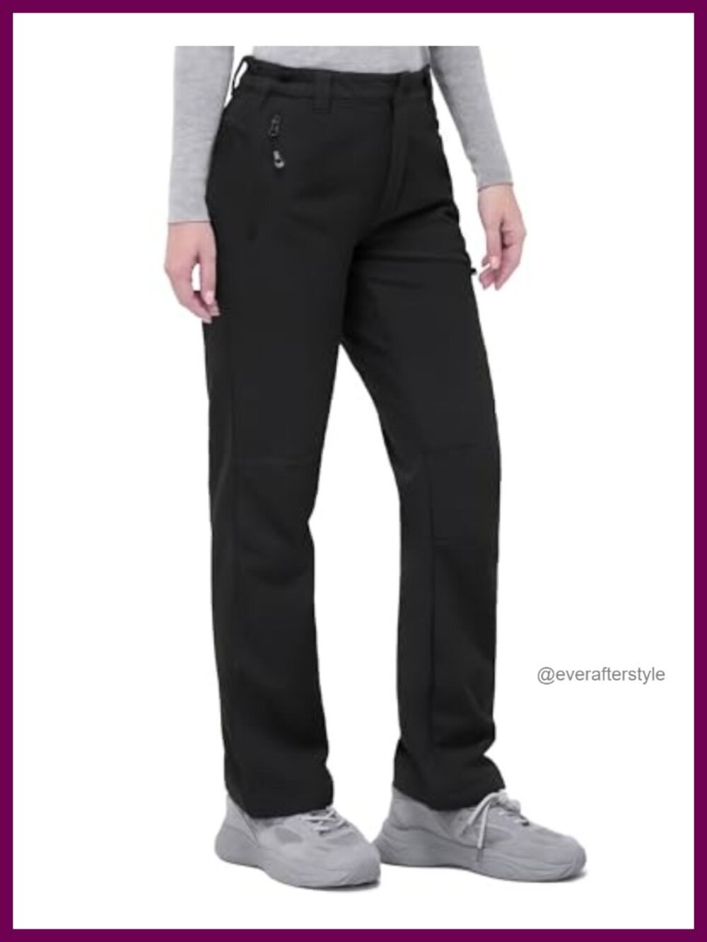 Fleece Lined Waterproof Hiking Pants Winter Snow Ski Snowboard Womens